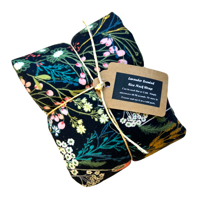 Flannel Therapy Rice Neck Wrap — Lavender Scented