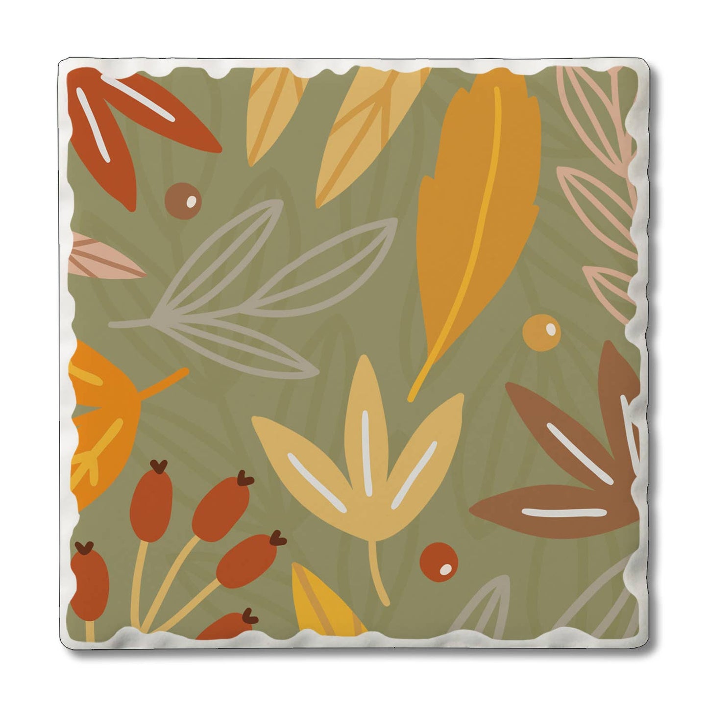 "WELCOME IN FALL" 🍂 Tumbled Stone Coasters, Mix and Match