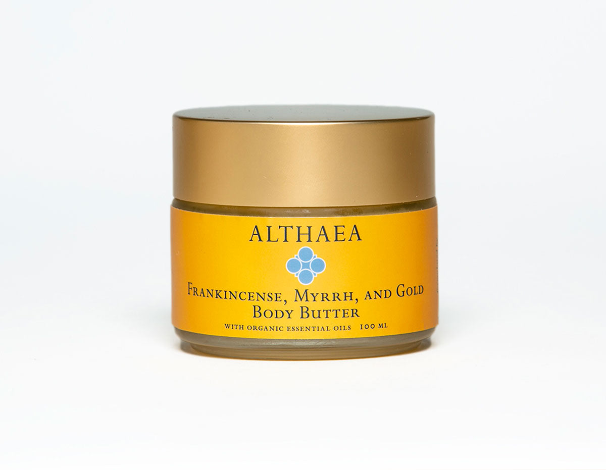 ✨ Frankincense, Myrrh & Gold Body Butter By Althaea