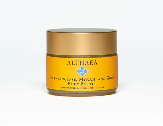 ✨ Frankincense, Myrrh & Gold Body Butter By Althaea
