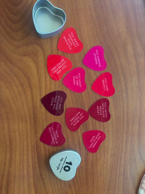 10 Reasons "I love you" Heart Tin