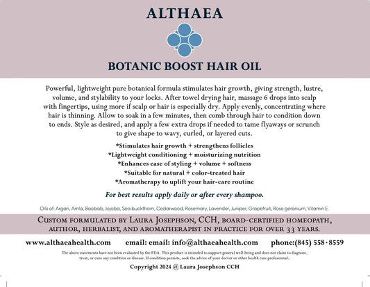 🌾 Botanic Boost Hair Oil By Althaea