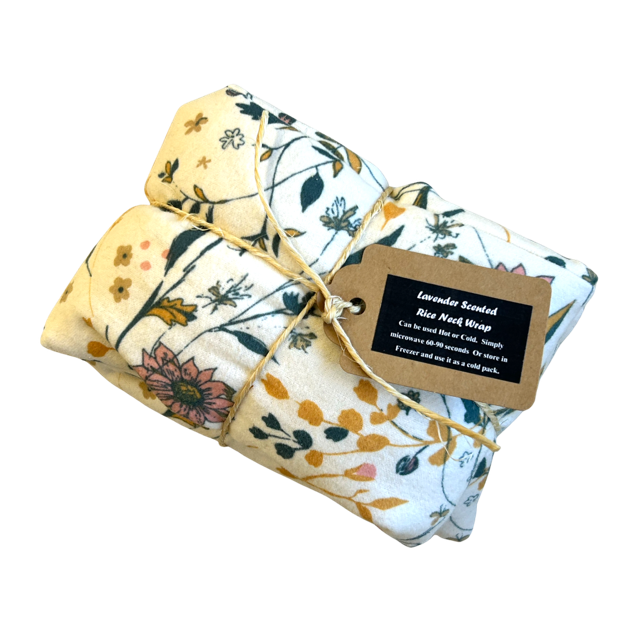Flannel Therapy Rice Neck Wrap — Lavender Scented
