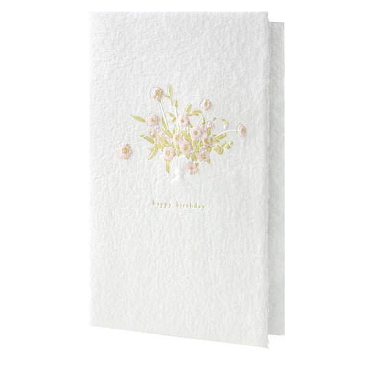 🌸 Birthday Blooms — Handmade Paper Card 🌻