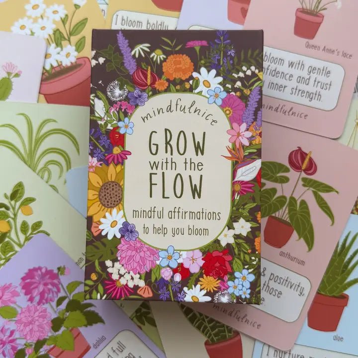 Grow with the Flow Affirmation Cards To Help You Bloom - Nurturewise