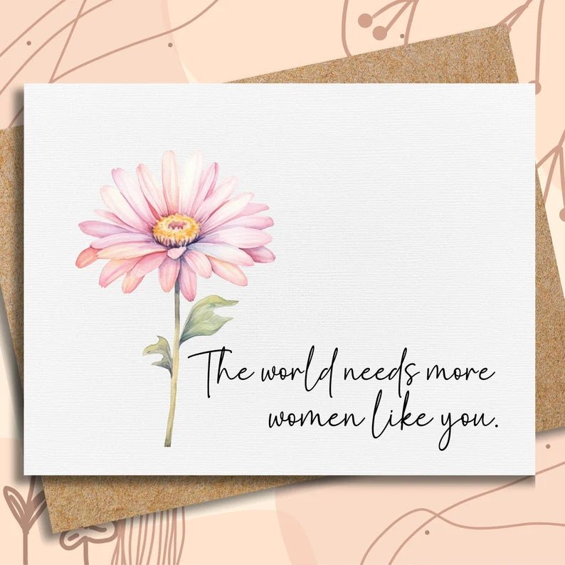 A Feminism Card | encouragement | friendship card | inspirational card for friend | best friend card - Nurturewise