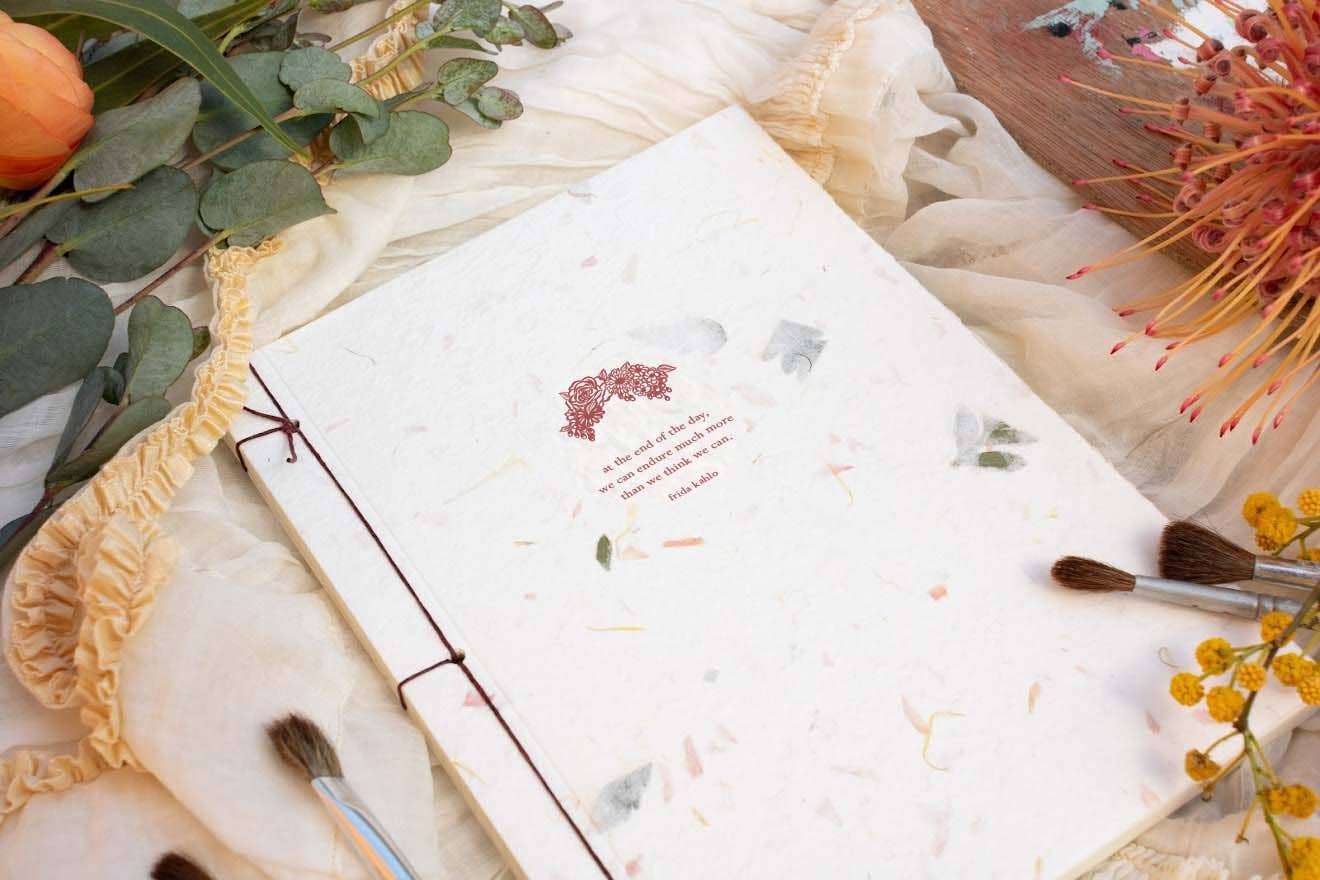 🎨 Frida Kahlo — Handmade Paper Inspiration Journal