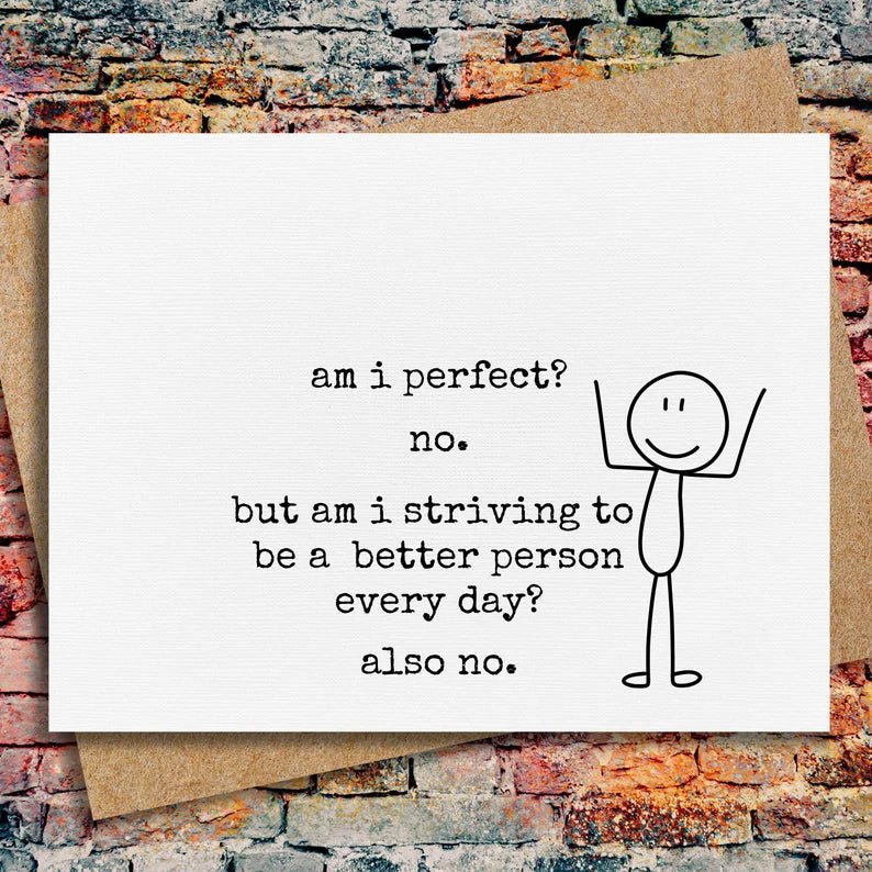 Funny card for friend | funny quote card | just because card | quirky card | office humor - Nurturewise