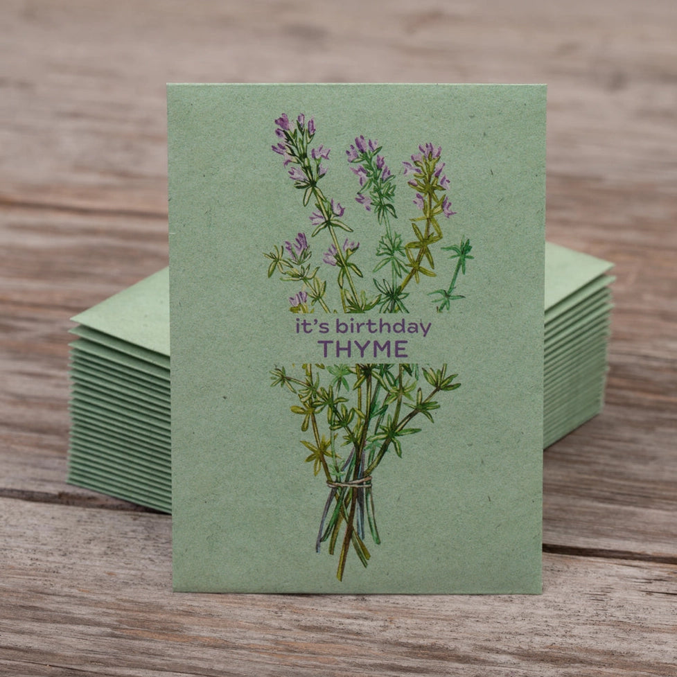 It's Birthday Thyme - Thyme Seed Packet