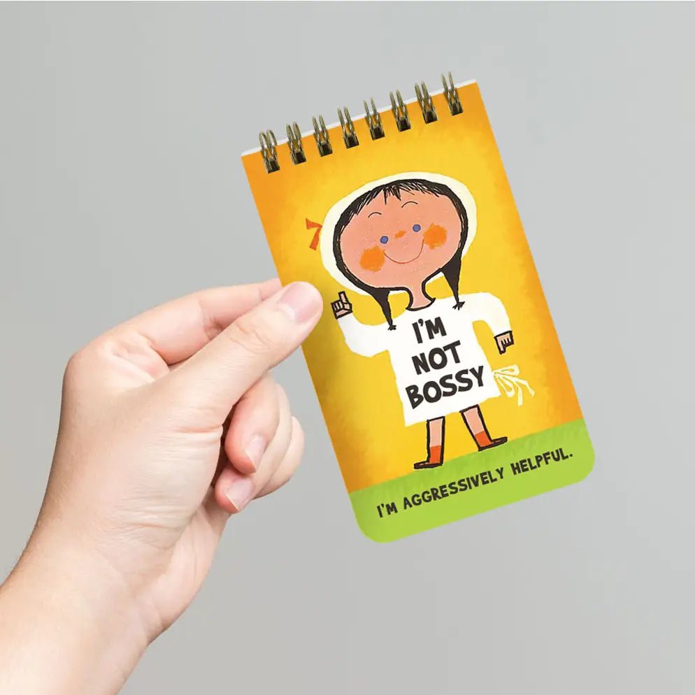 I’m Not Bossy. I’m Aggressively Helpful - SMALL 3"x5" Memo Notepad - Nurturewise