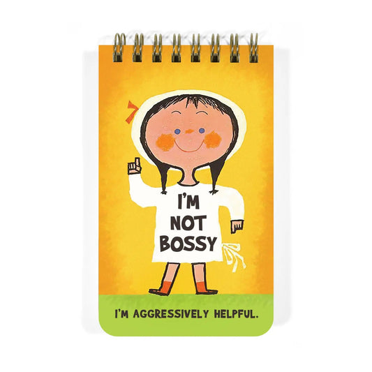 I’m Not Bossy. I’m Aggressively Helpful - SMALL 3"x5" Memo Notepad - Nurturewise
