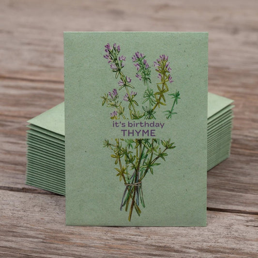 It's Birthday Thyme - Thyme Seed Packet - Nurturewise