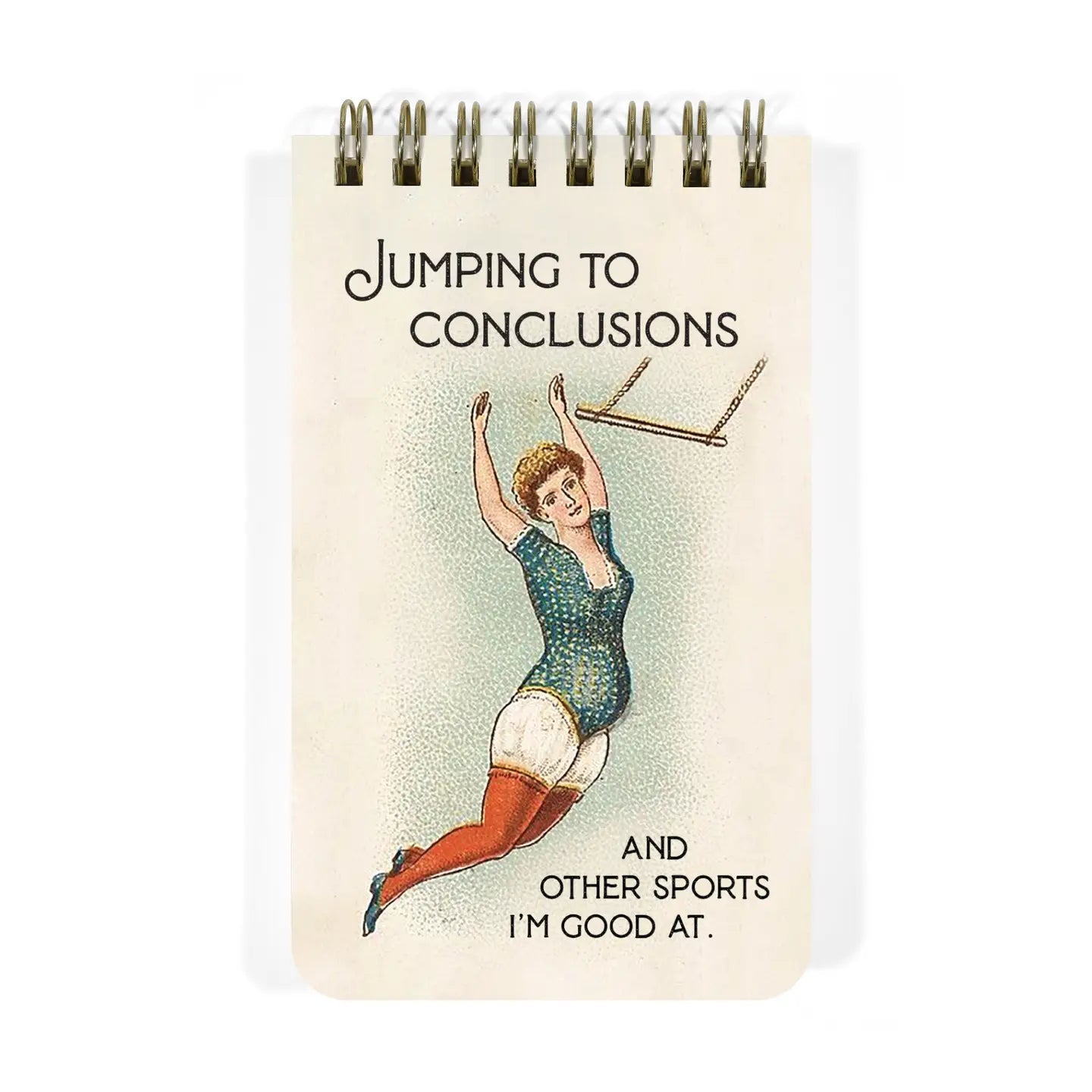 Jumping To Conclusion - Funny 3x5 Spiral Memo Notepad - Nurturewise