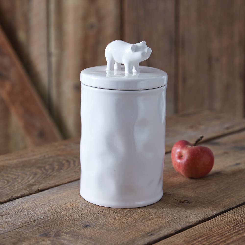 Large Piglet Canister 🐖 Ceramic Kitchen Storage - Nurturewise