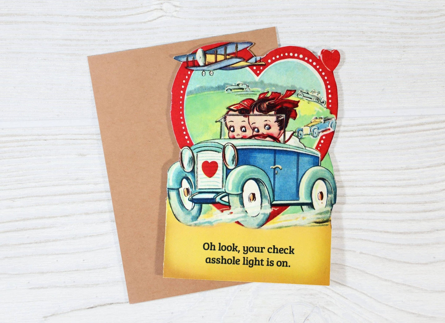 Oh Look, Your Check Asshole Light Is On - Funny Insult Card - Nurturewise