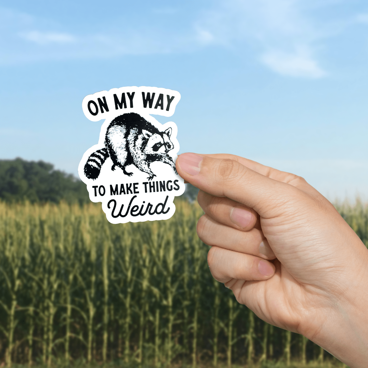 On My Way to Make Things Weird Sticker - Nurturewise