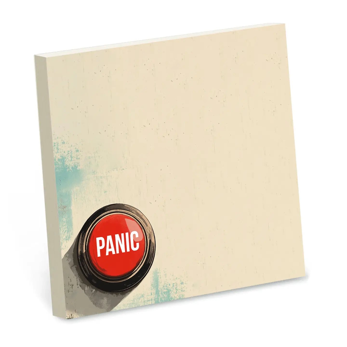 Panic Button - Funny Office Sticky Note Pad - Nurturewise