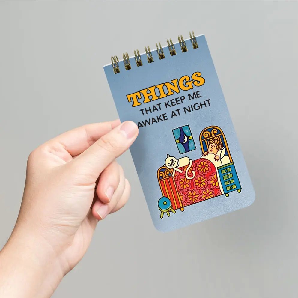 Things That Keep Me Awake At Night - Funny 3x5 Memo Notepad - Nurturewise