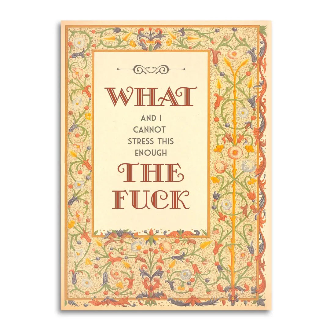 💌 “What the Fuck” – Real Sympathy Card - Nurturewise
