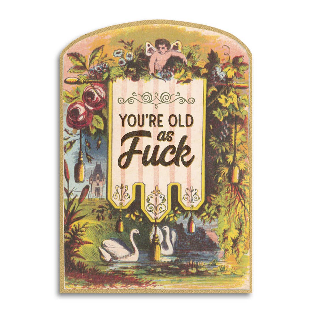 You’re Old as Fuck - Vintage Birthday Card - Nurturewise